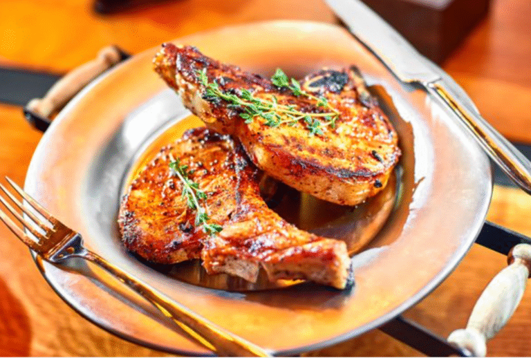 Pork ribs with curry and honey